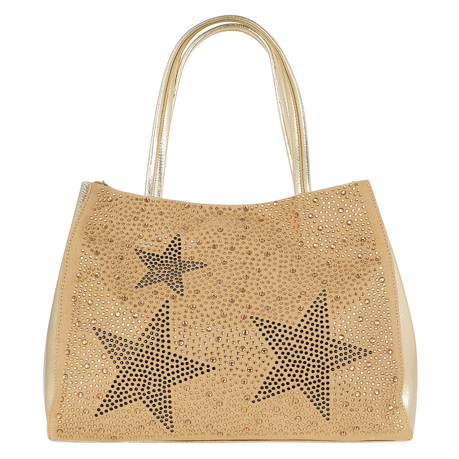 2 Piece Set - Kris Ana Star Tote Bag & Wash Bag - Gold