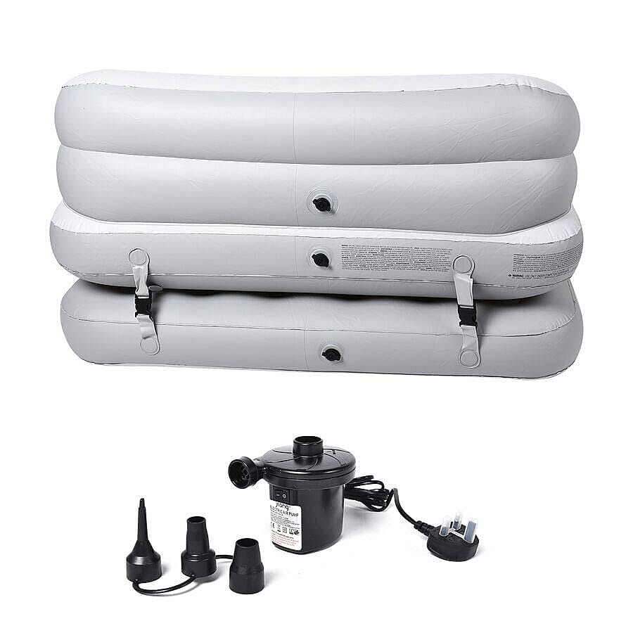 Multifunctional 5-in-1 Sofa Bed with Electric Pump (Size: 198x138x62cm) - White