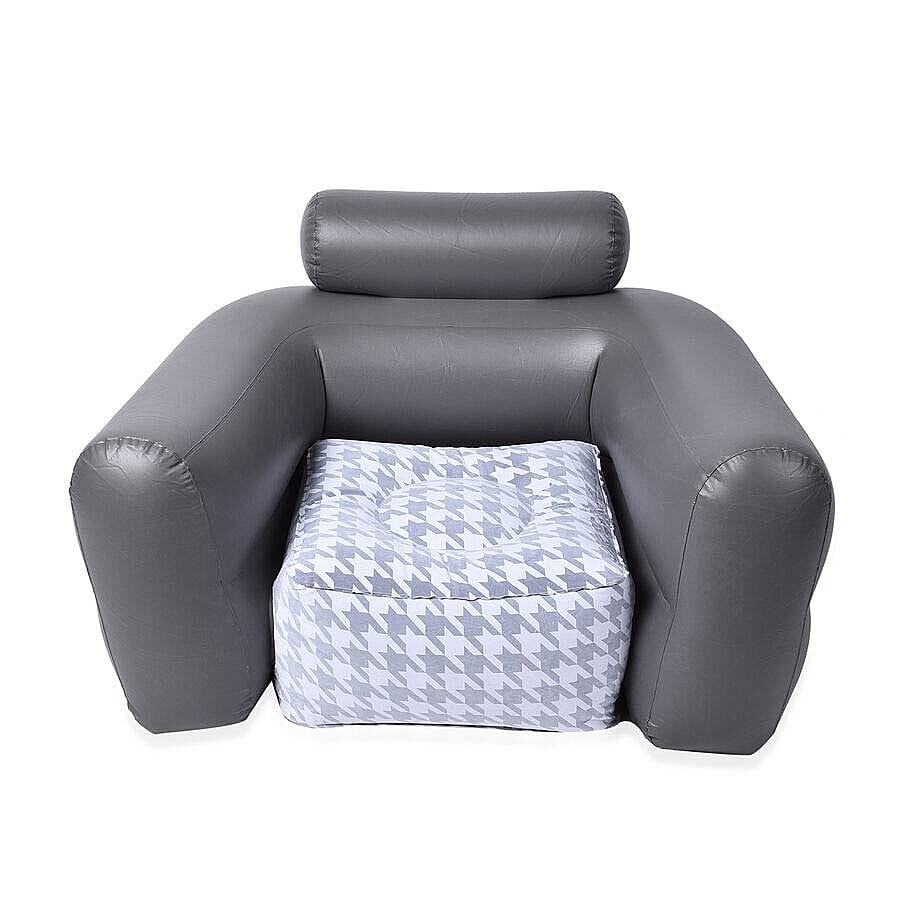 Comfortable Inflatable Deluxe Armchair with Backrest (Size 108x80x66 Cm)