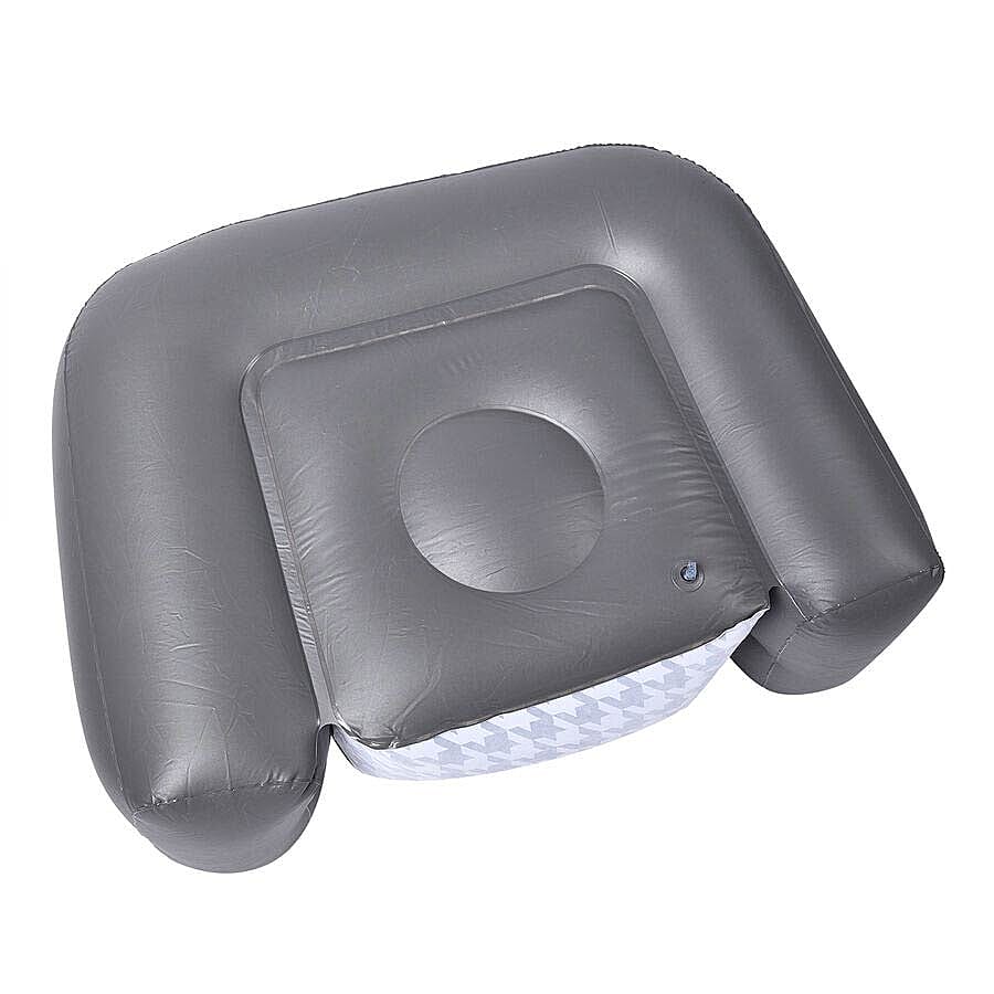 Comfortable Inflatable Deluxe Armchair with Backrest (Size 108x80x66 Cm)