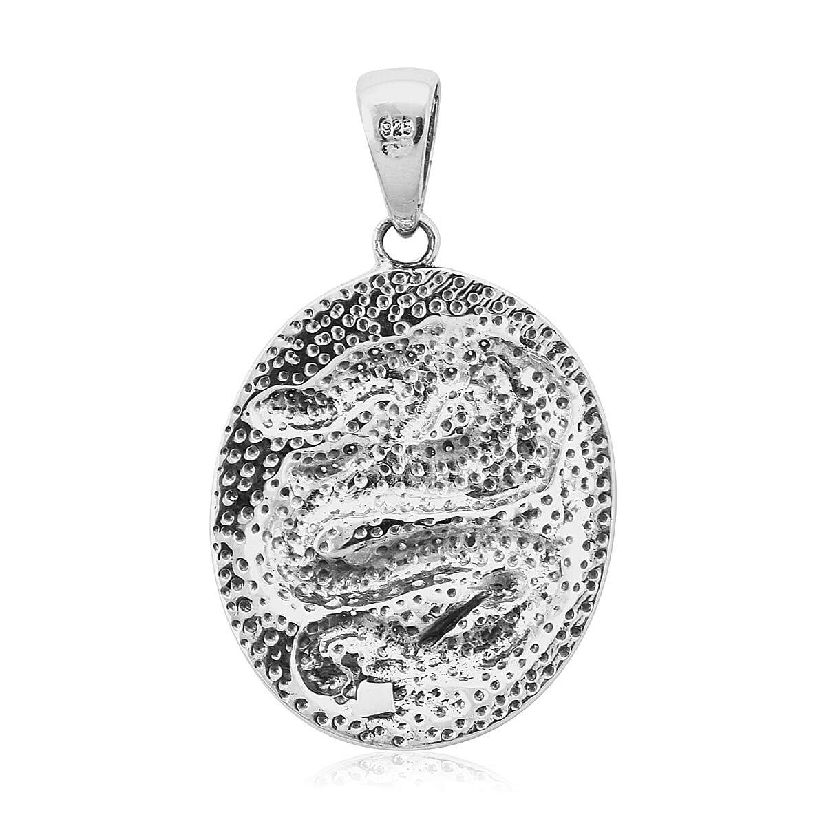 Royal Bali Collection - Dragon Pendant in Sterling Silver, Silver Wt. 7.26 Gms.