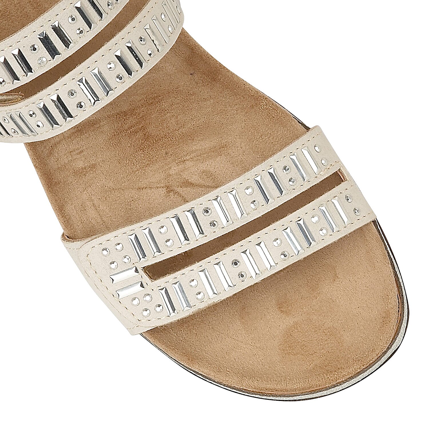 Lotus Halley Flat Mule Sandals (Size 3) - Beige