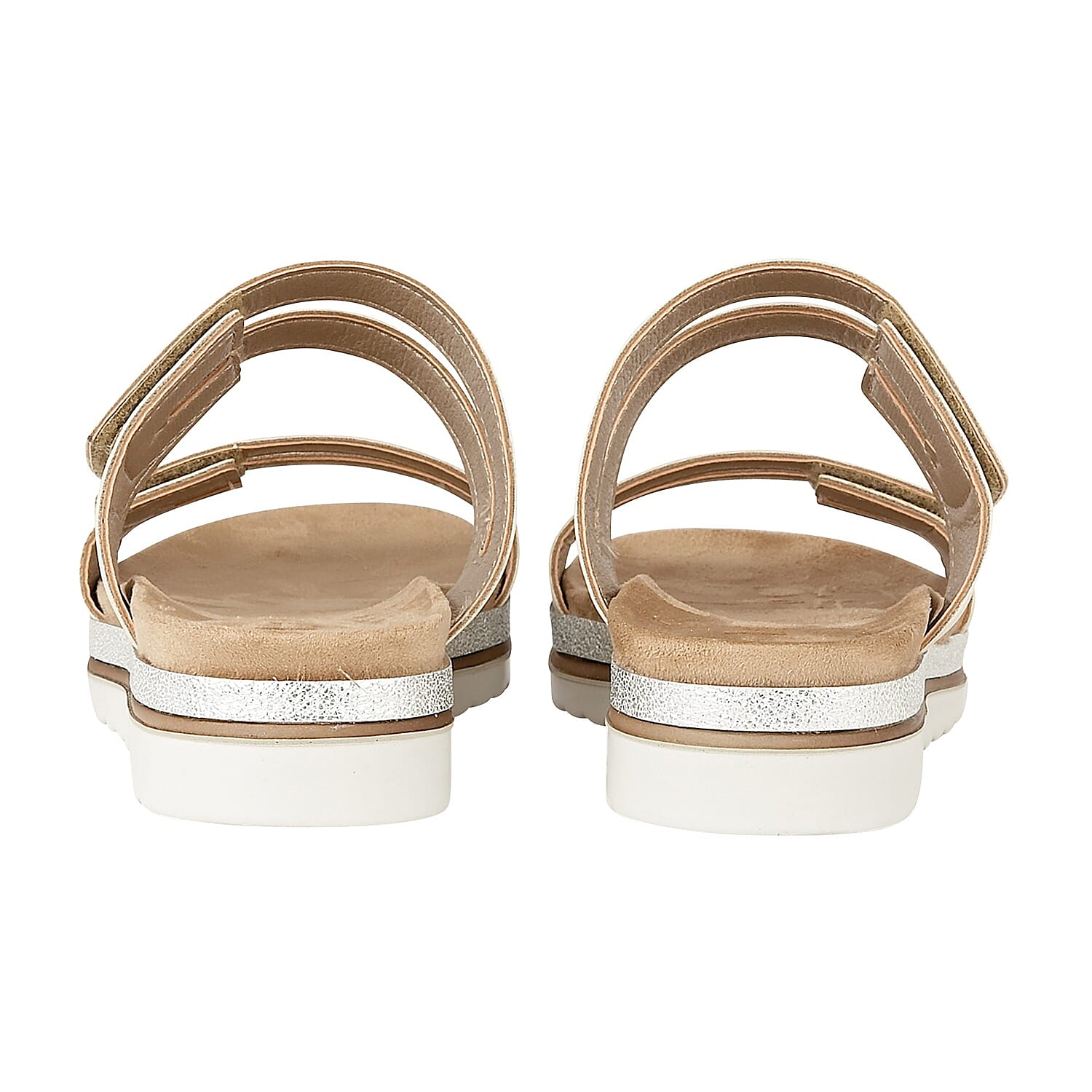 Lotus Halley Flat Mule Sandals (Size 3) - Beige