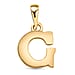 9K Yellow Gold Initial G Pendant
