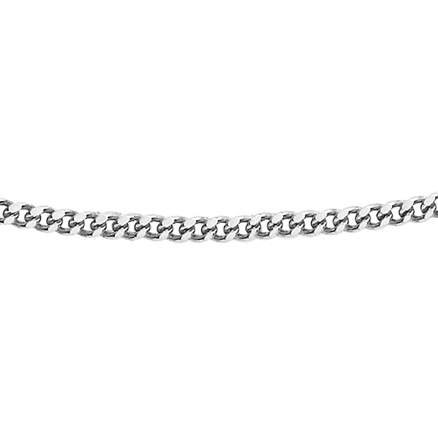 RACHEL GALLEY Sterling Silver Panza Curb Chain (Size 18) With Spring Ring Clasp