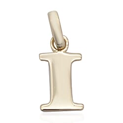 9K Yellow Gold Initial I Pendant