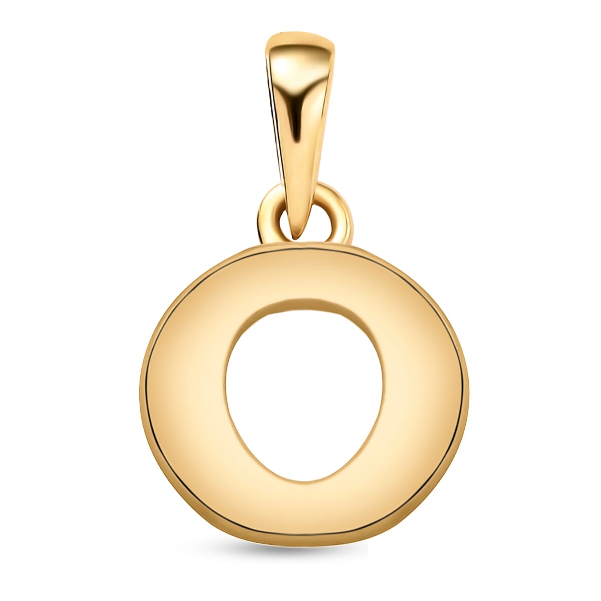 9K Yellow Gold Initial O Pendant