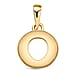 9K Yellow Gold Initial O Pendant