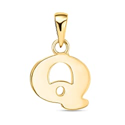 9K Yellow Gold Initial Q Pendant