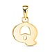 9K Yellow Gold Initial Q Pendant