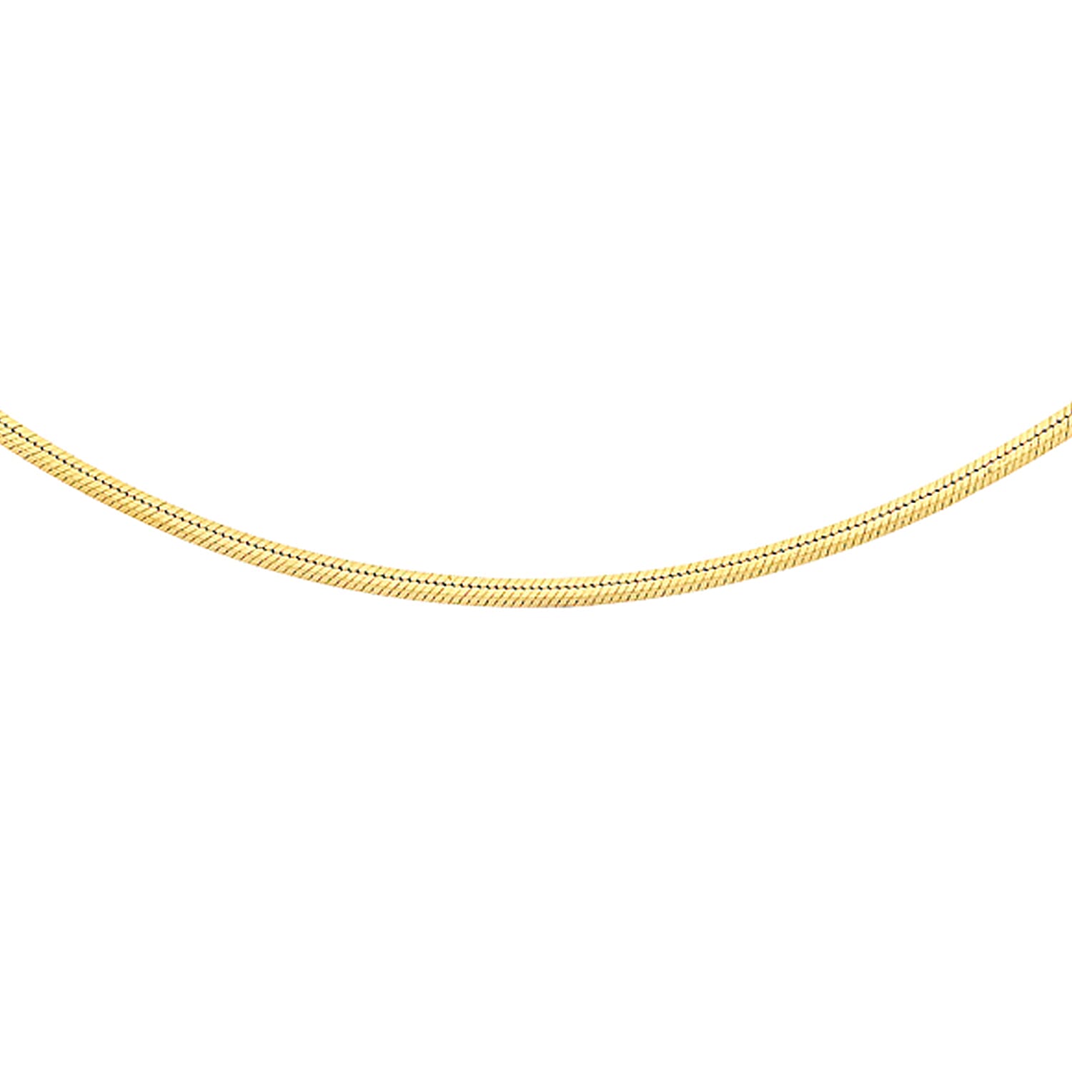 9K Yellow Gold Snake Chain (Size 16), Gold wt 2.90 Gms
