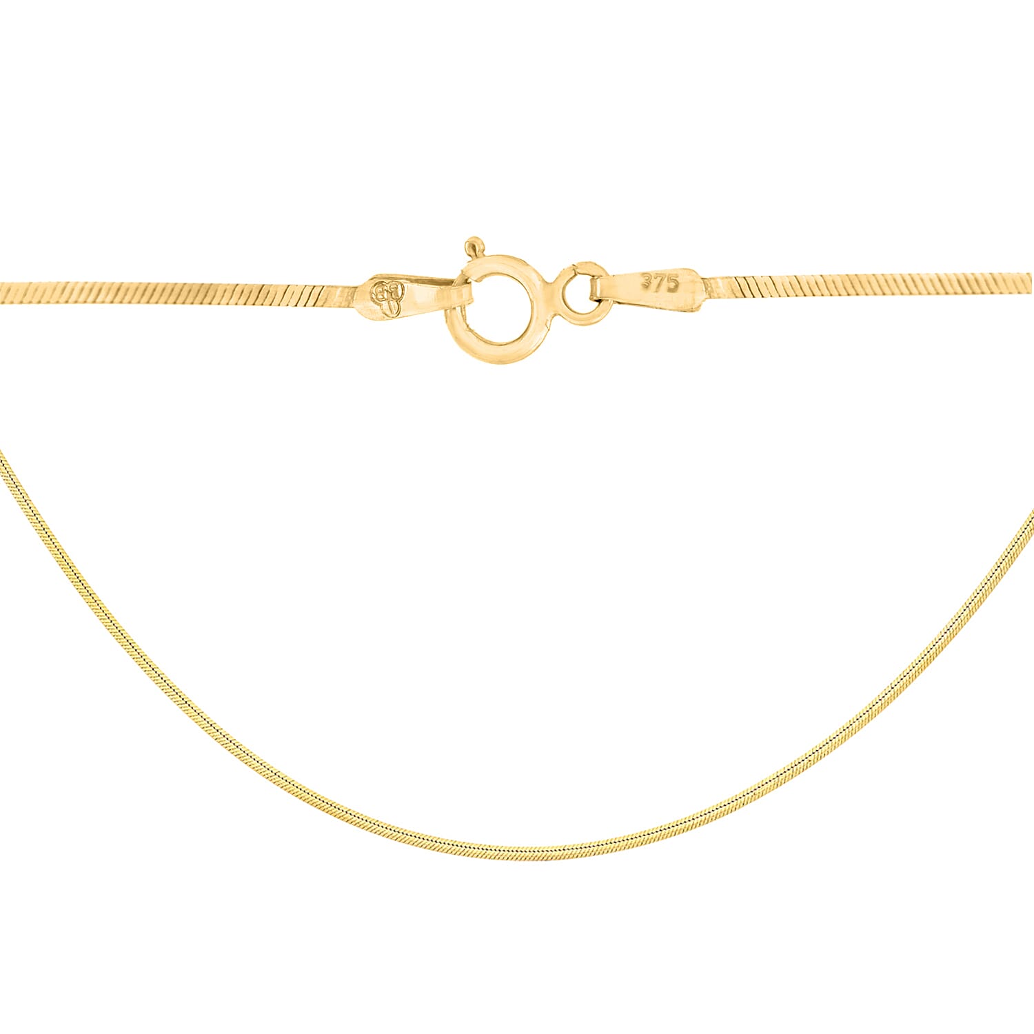 9K Yellow Gold Snake Chain (Size 16), Gold wt 2.90 Gms