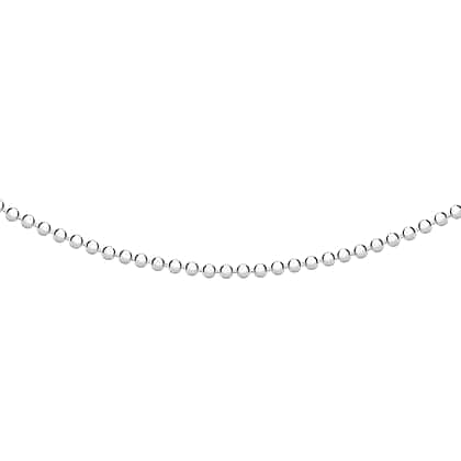 Close Out Deal Ball Chain in Platinum Plated Sterling Silver Size 18 Inch