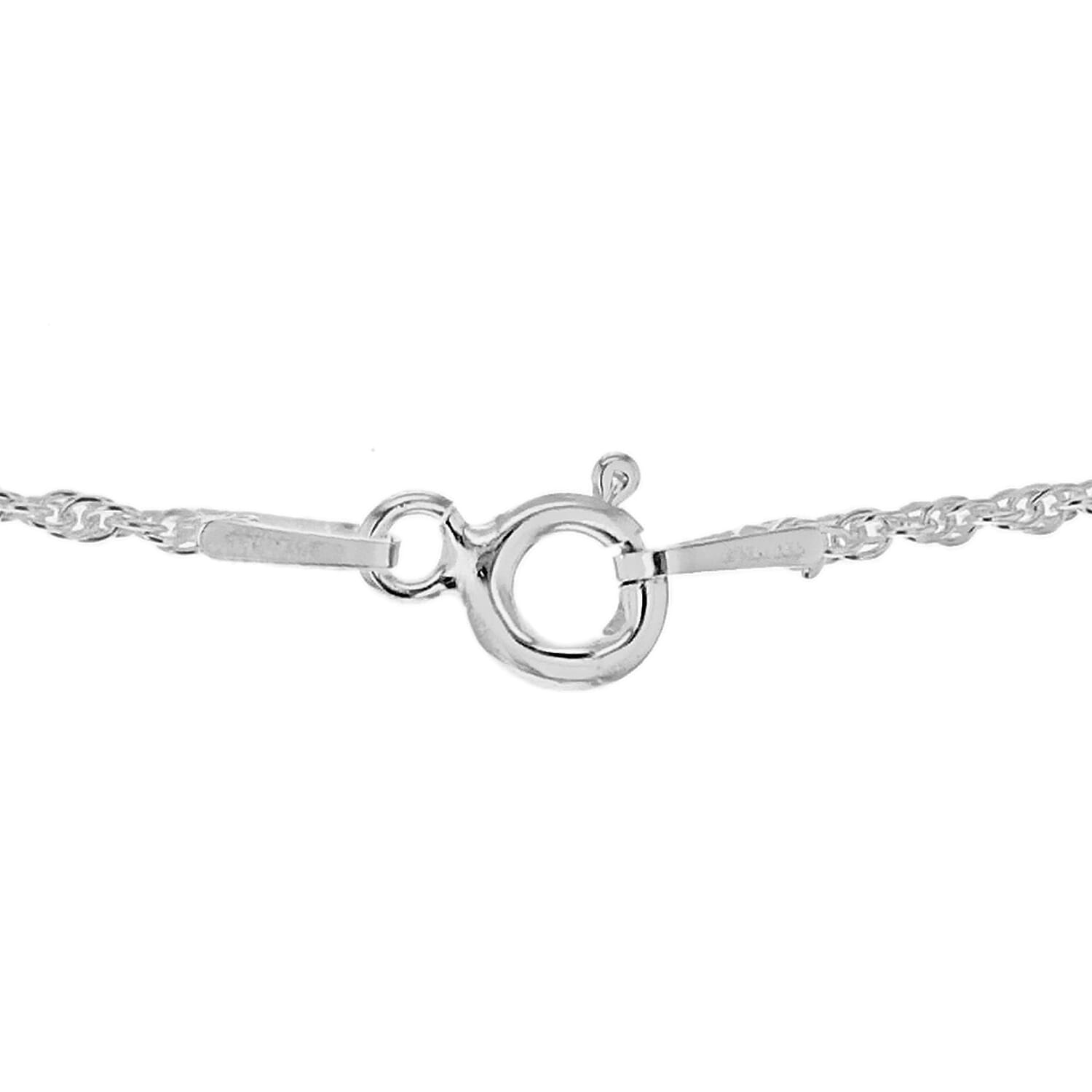 Hatton Garden Closeout Deal - Sterling Silver Prince of Wales Necklace (Size 22) with Spring Ring Clasp