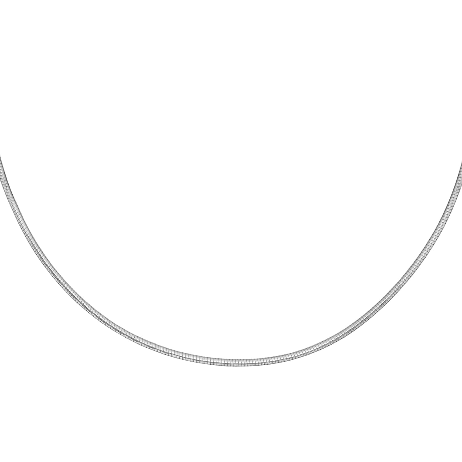 Sterling Silver Adjustable Snake Chain (Size 16 with 2 inch Extender)