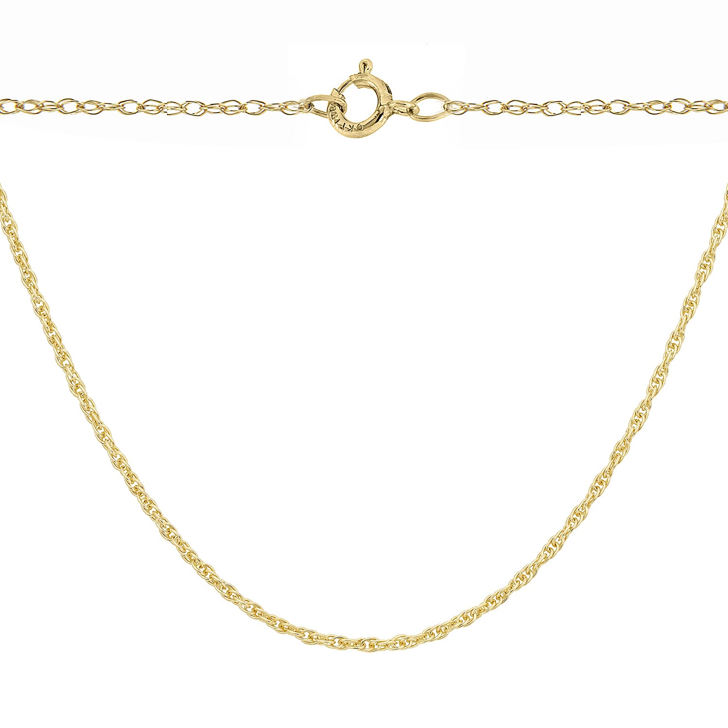 Biggest JCK Vegas Closeout Deal - 9K Yellow Gold Prince of Wales Chain (Size 18) With Spring Ring Clasp