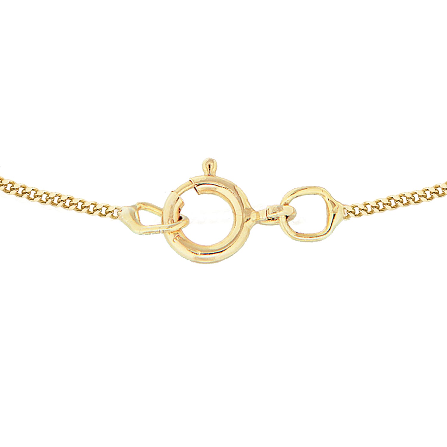 9K Yellow Gold Diamond Cut Curb Chain (Size 14)