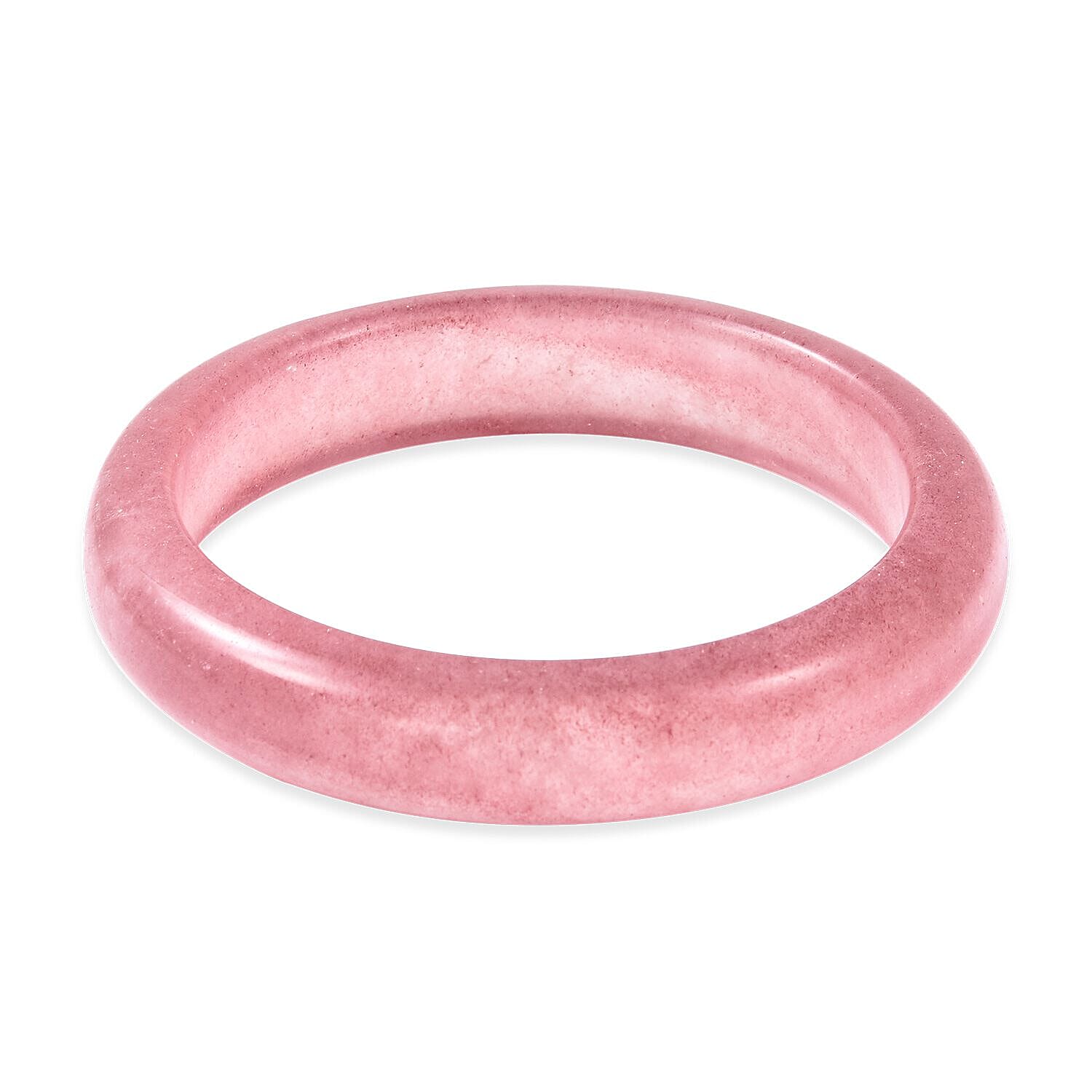 Super Auction- AAA Natural Strawberry Quartz Bangle (Size 7.25) 262.00 Ct.