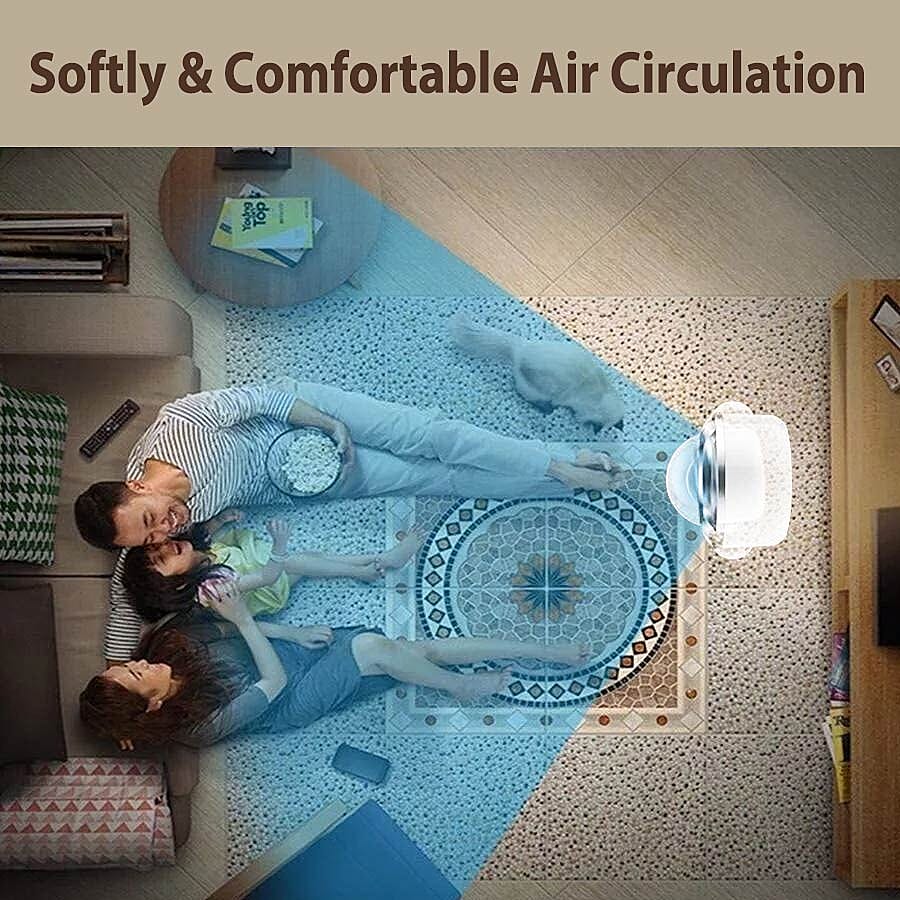 Homesmart 3-in-1 Bladeless Fan, Heater & Air Purifier with Remote Control (Size 85.3x26.5x16 Cm)