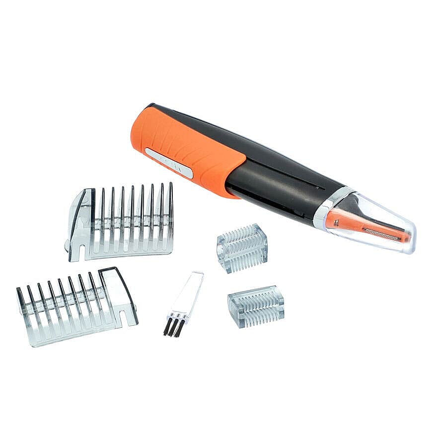 Multipurpose 2-in-1 Hair Trimmer (Size 16.5x4x2.5cm) - Orange and Black
