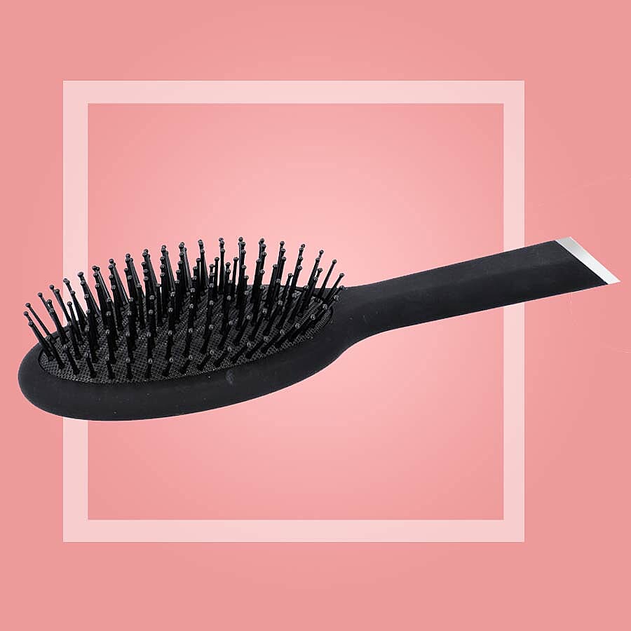 Shungite Infused Hair Brush (Size 26x8.6Cm) - Black