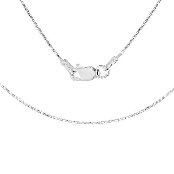 Sterling Silver Cobra Chain with Lobster Clasp (Size 16.5)