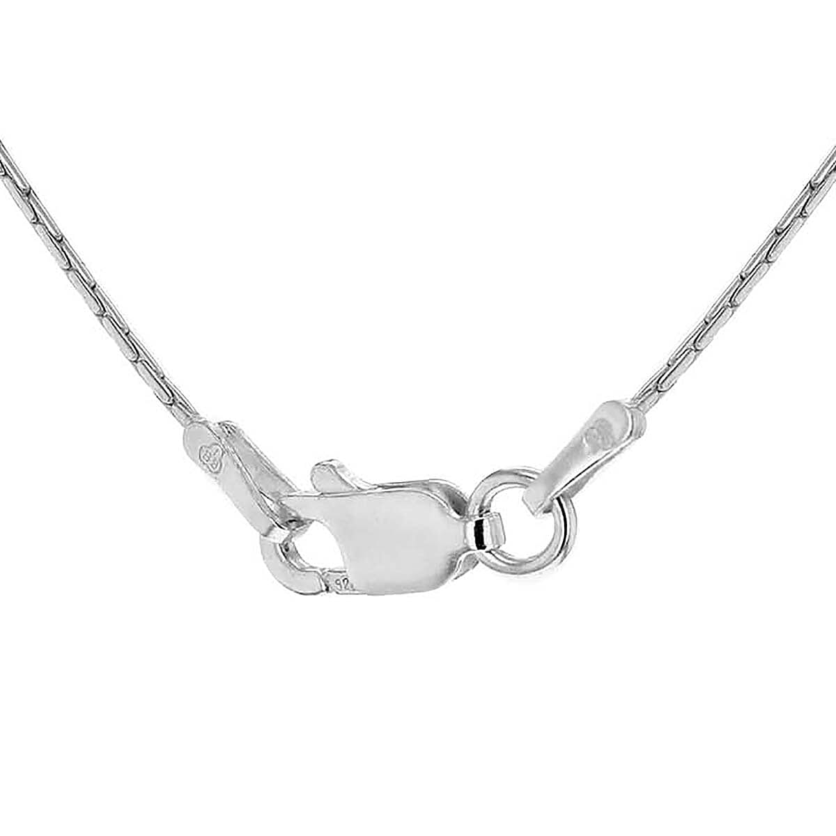 Sterling Silver Cobra Chain with Lobster Clasp (Size 16.5)