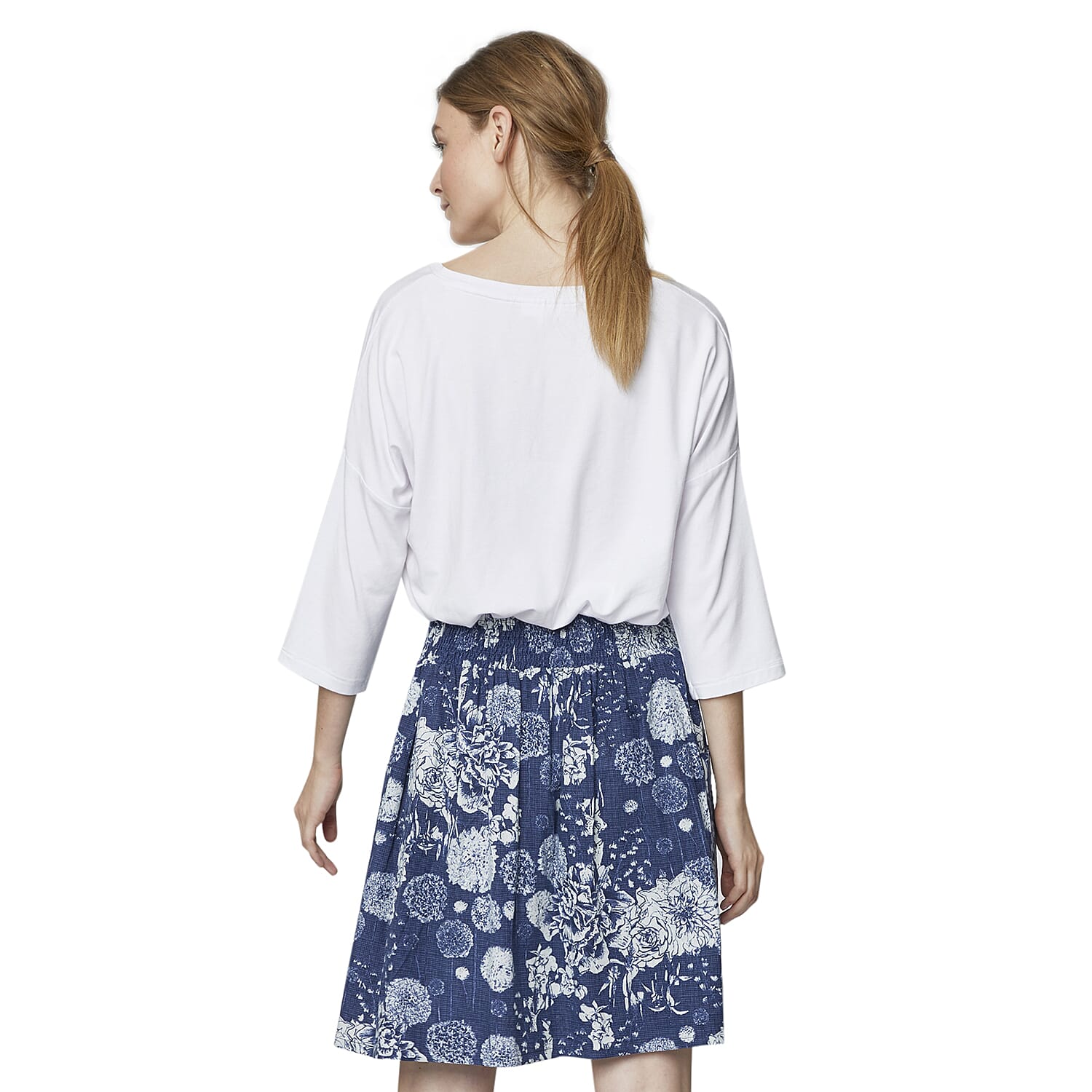 Thought Bamboo V Neck T-Shirt (Size 18) - White