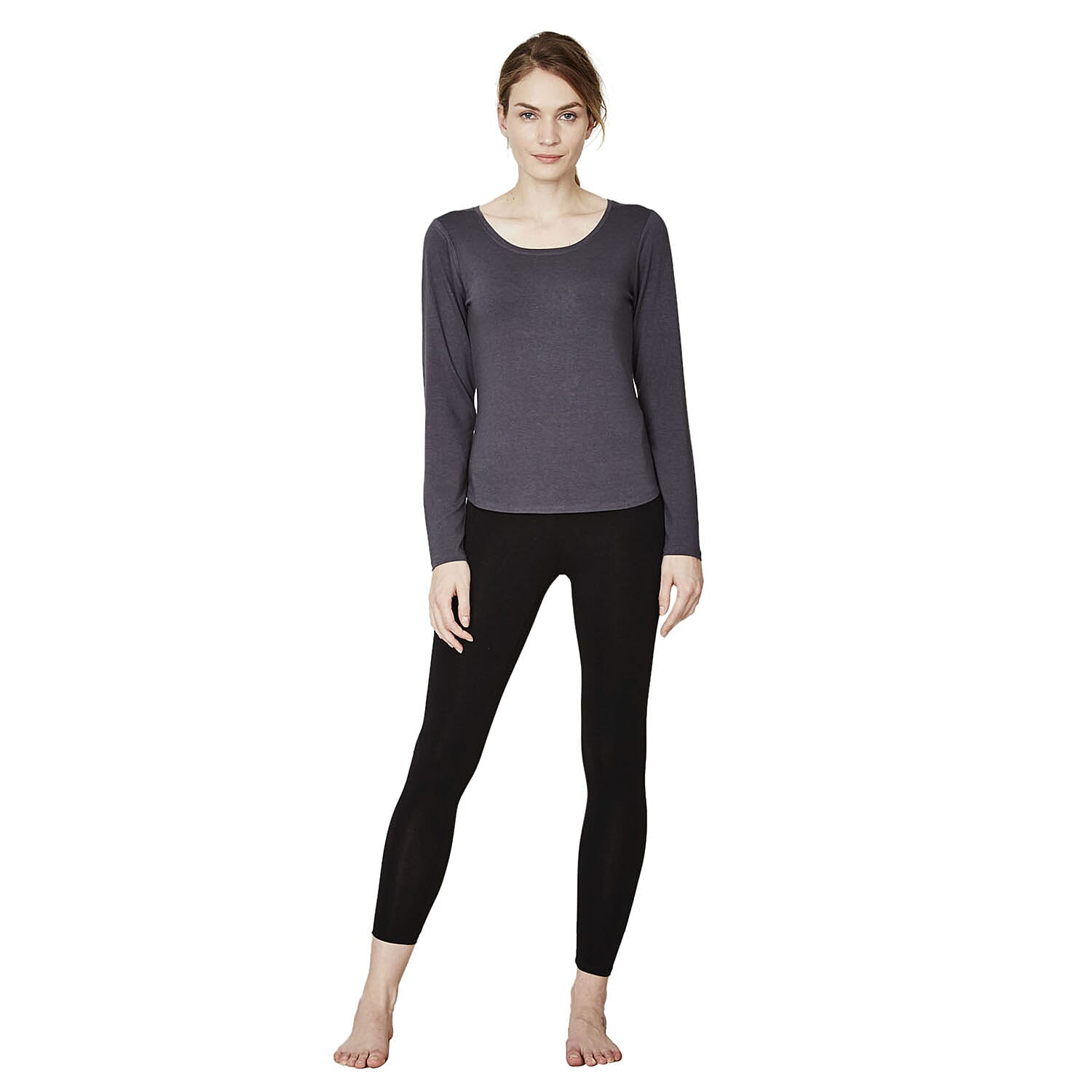 Thought Bamboo Base Layer Tee in Steel Colour