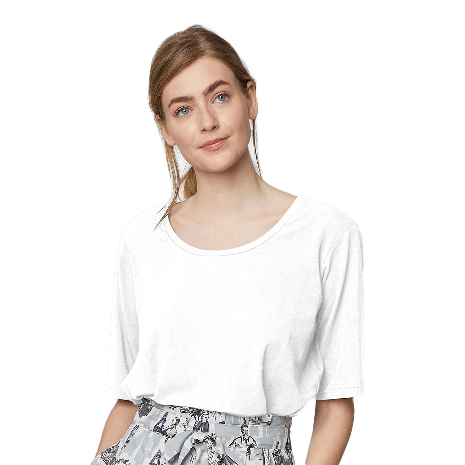 Thought Bamboo Base Layer Tee (Size 8) - White