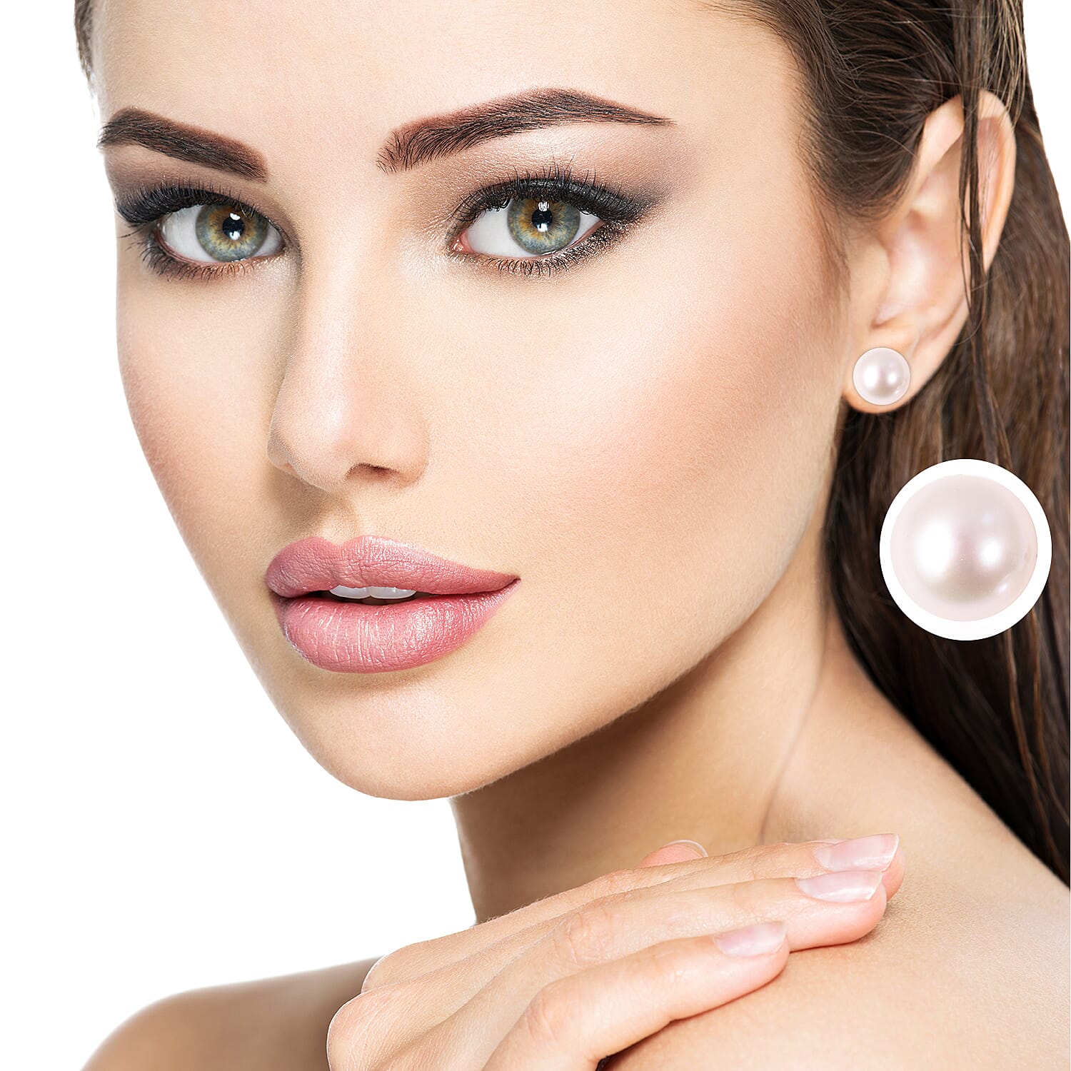 9K Yellow Gold Edison Pearl Stud Earrings (with Push Back)