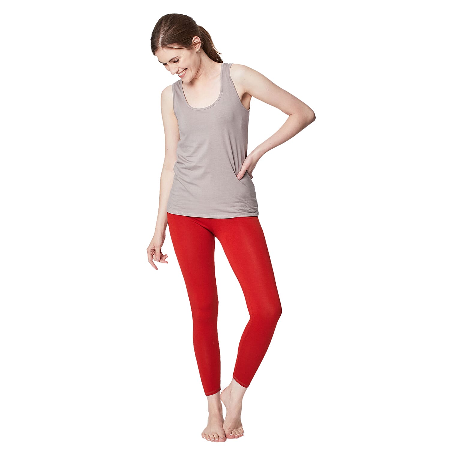 Thought Bamboo Base Layer Singlet (Size 10) - Warm Grey