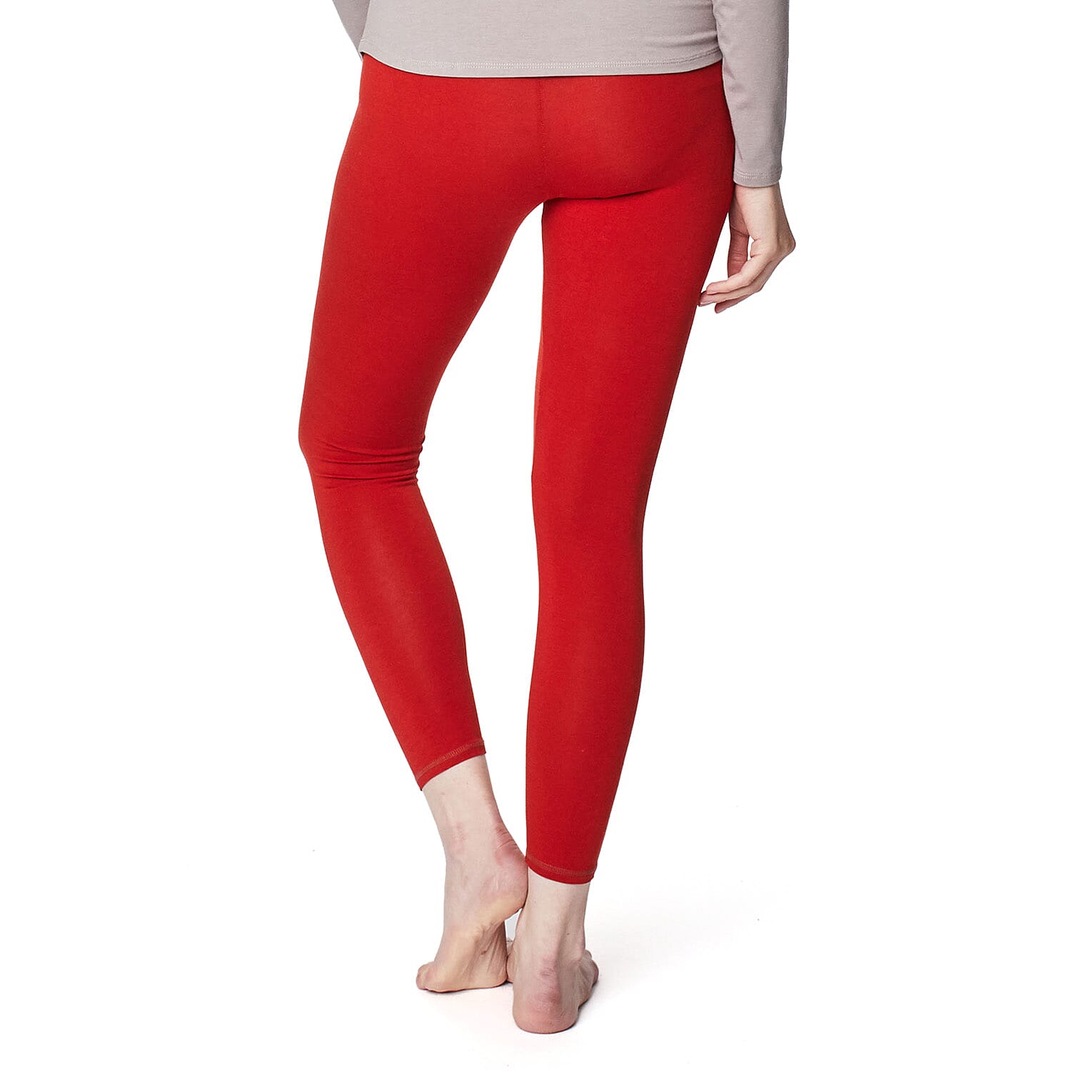 Thought Bamboo Base Layer Leggings (Size 8) - Fox Red