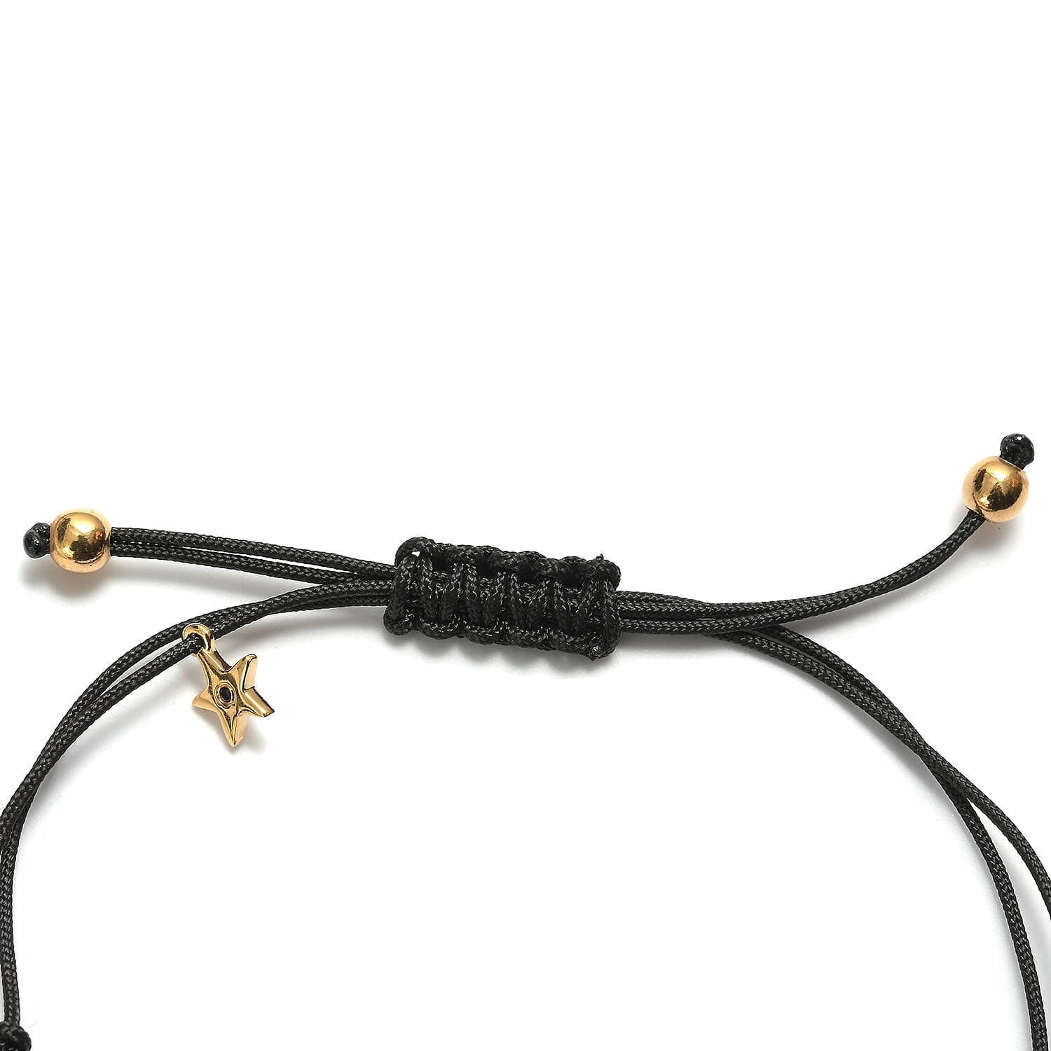 GP - Blue Sapphire Adjustable Madonna Bolo Bracelet (Size 6.5-9.5) in 14K Gold Overlay Sterling Silver, Silver wt 8.30 Gms