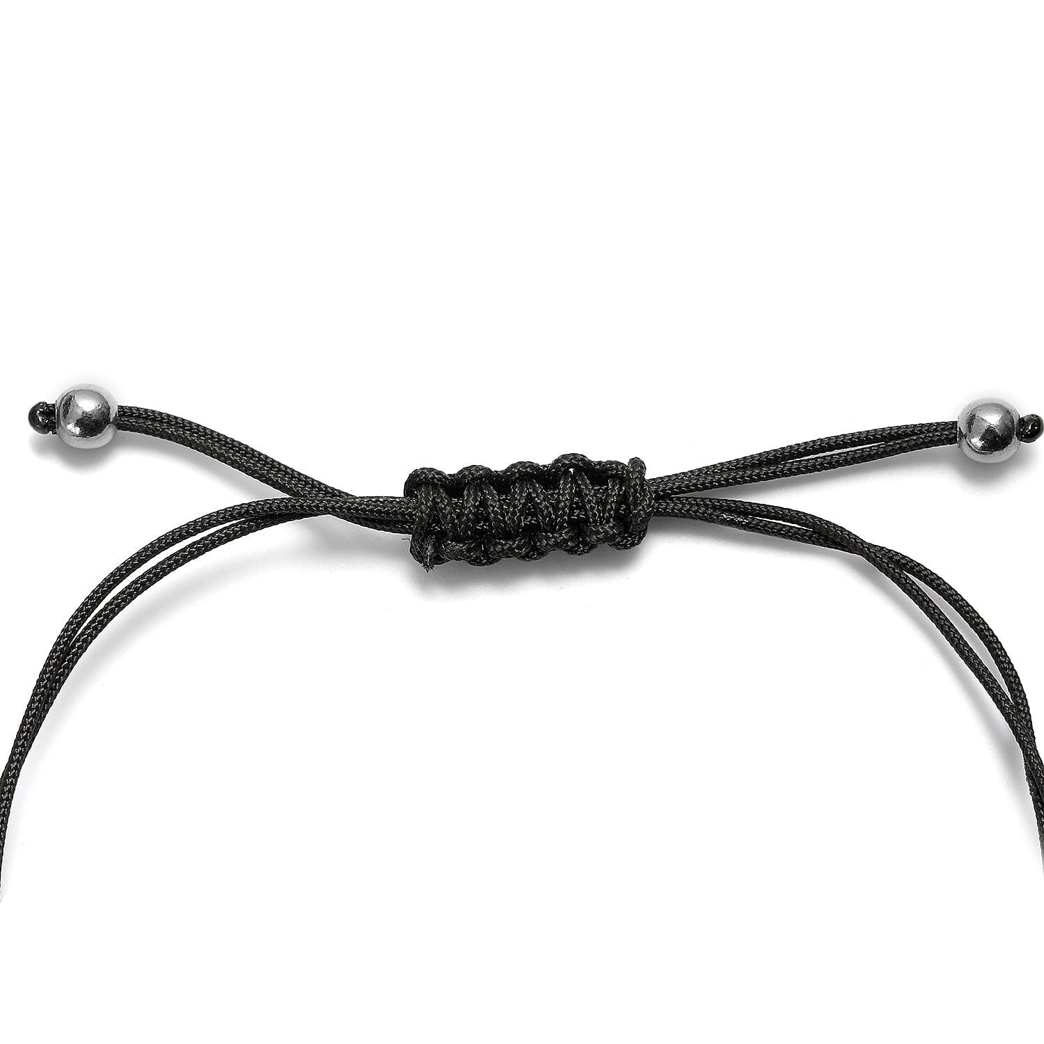 GP - Blue Sapphire Adjustable Madonna Bolo Bracelet (Size 6.5-9.5) in Platinum Overlay Sterling Silver, Silver wt 8.30 Gms