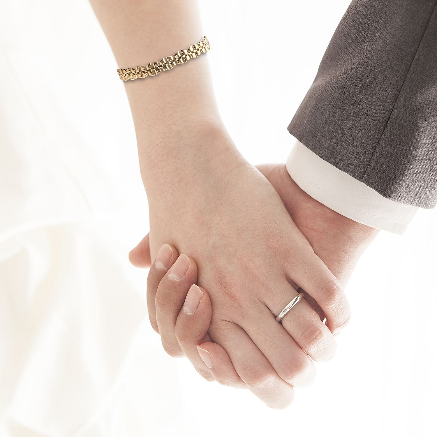 RACHEL GALLEY- Link Collection-  14K Gold Overlay Sterling Silver Bracelet (Size 8)