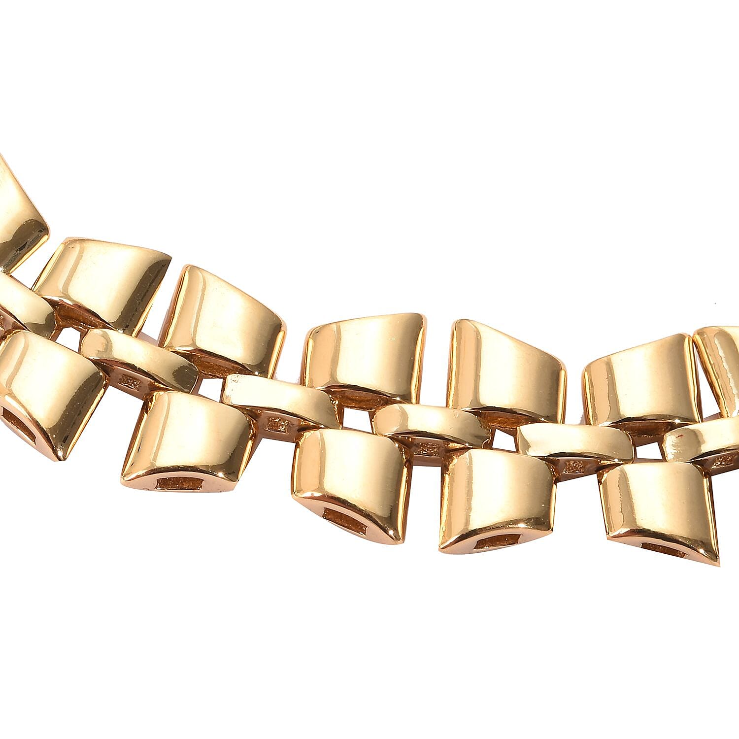 RACHEL GALLEY- Link Collection-  14K Gold Overlay Sterling Silver Bracelet (Size 8)