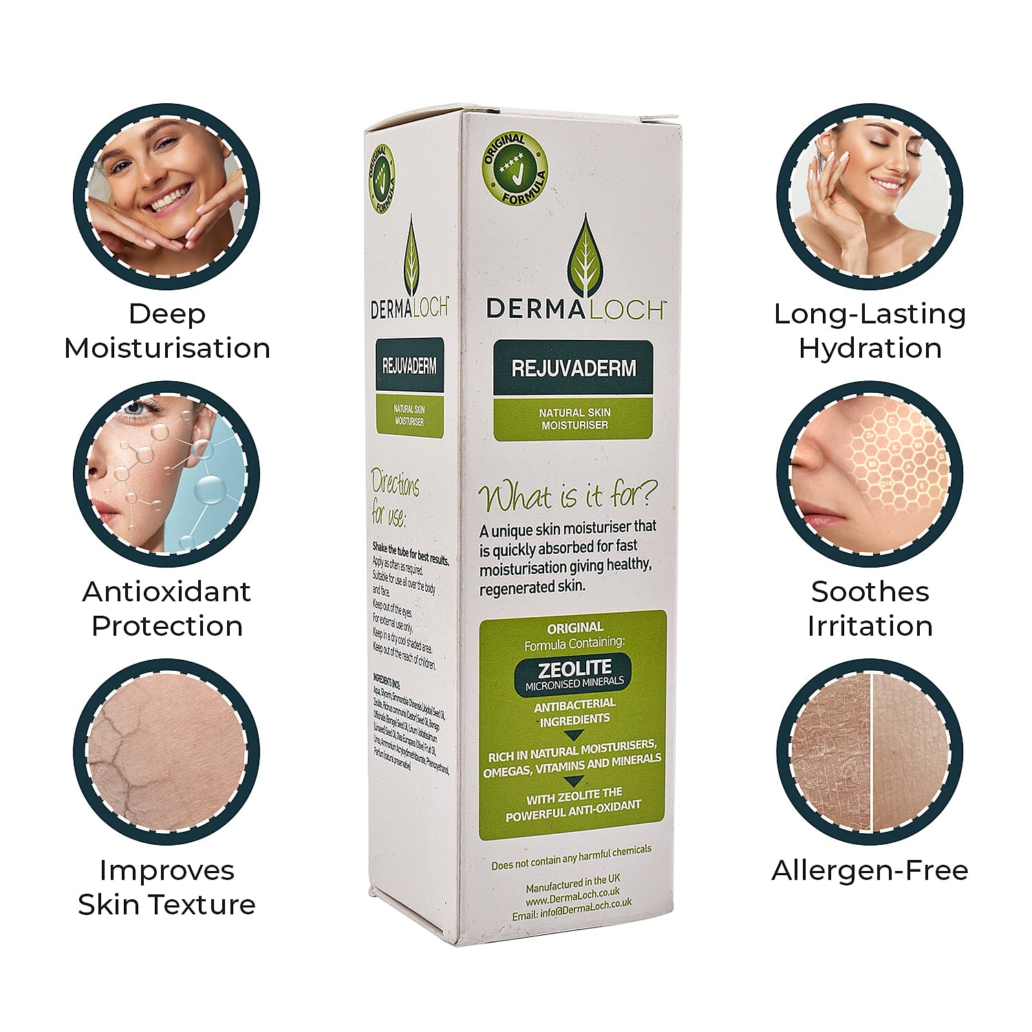 Dermaloch - Natural Skin Moisturiser - 100ml