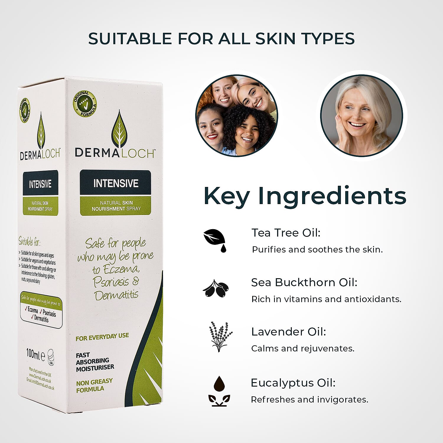 Dermaloch- Natural Skin Nourishment Spray - 100ml