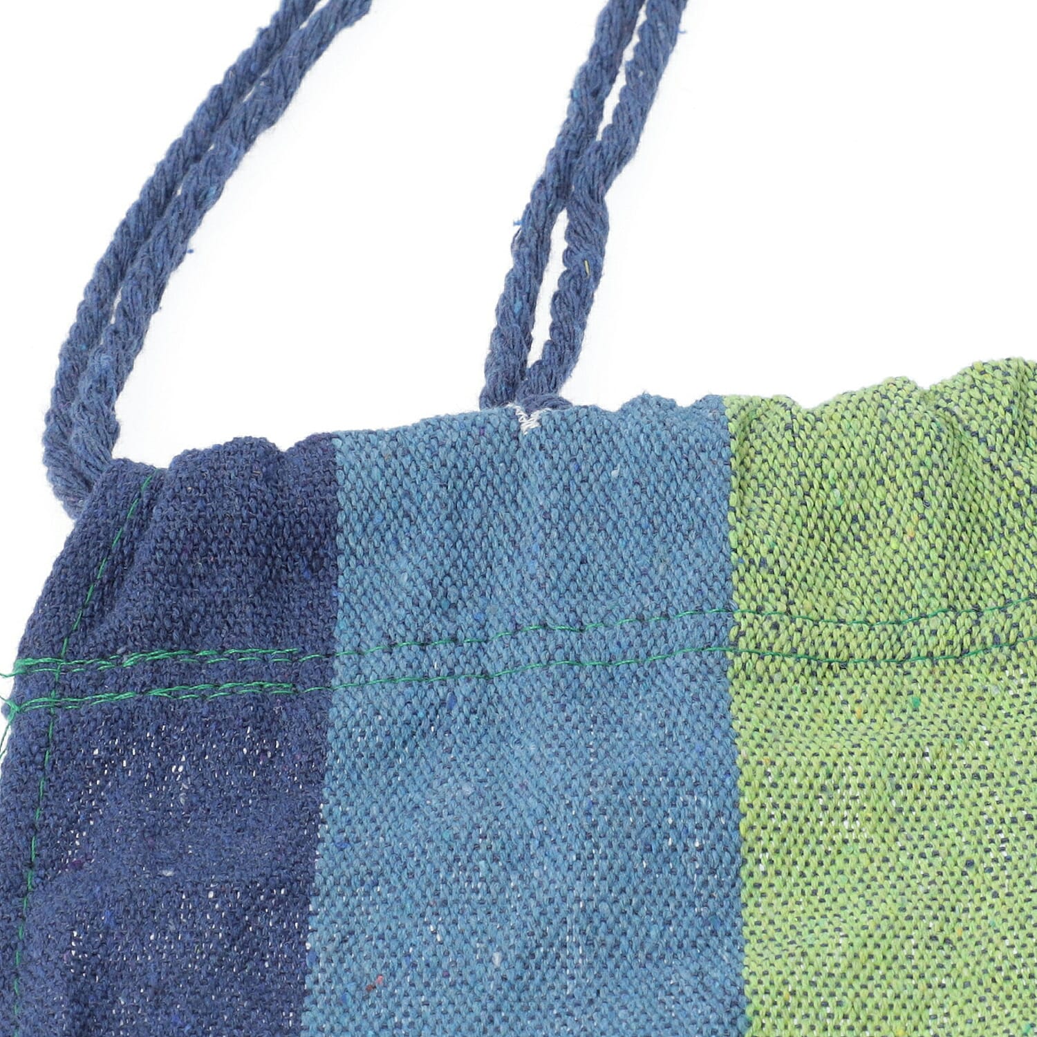 Indoor Outdoor Colourful Striped Camping Hammock (Size 80x2 Cm) - Blue & Multi