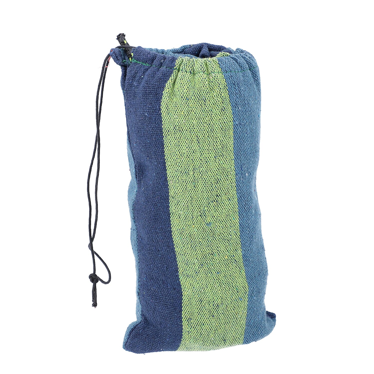 Indoor Outdoor Colourful Striped Camping Hammock (Size 80x2 Cm) - Blue & Multi