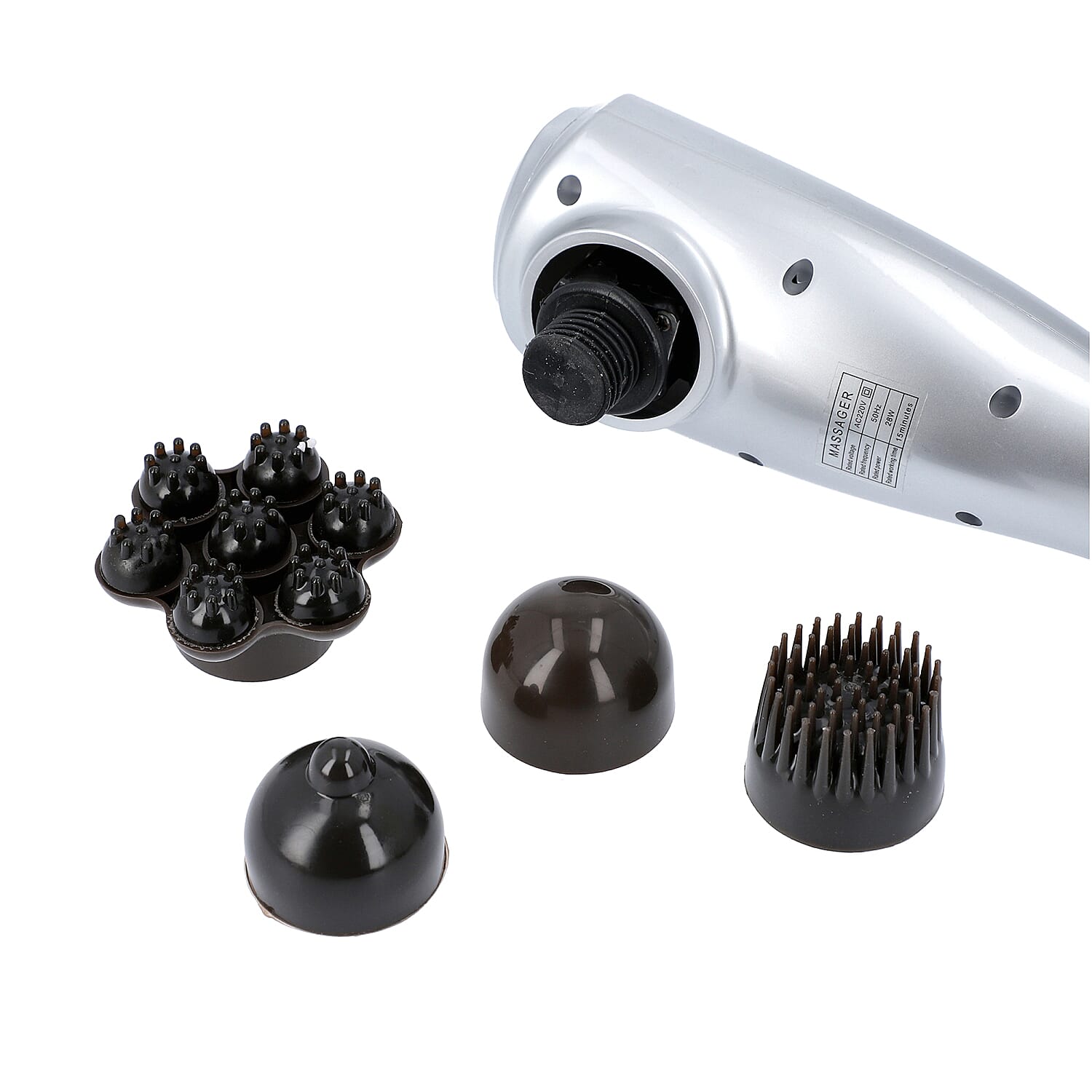 Electric Handheld Massager with 5 Massage Nodes (Size 11x42 Cm)