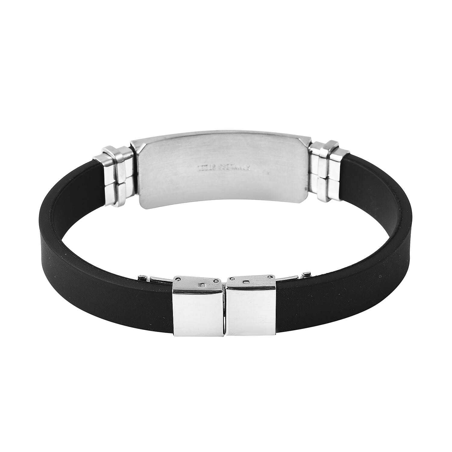 Bracelet (Size 7.5) in Stainless Steel - Greek Key