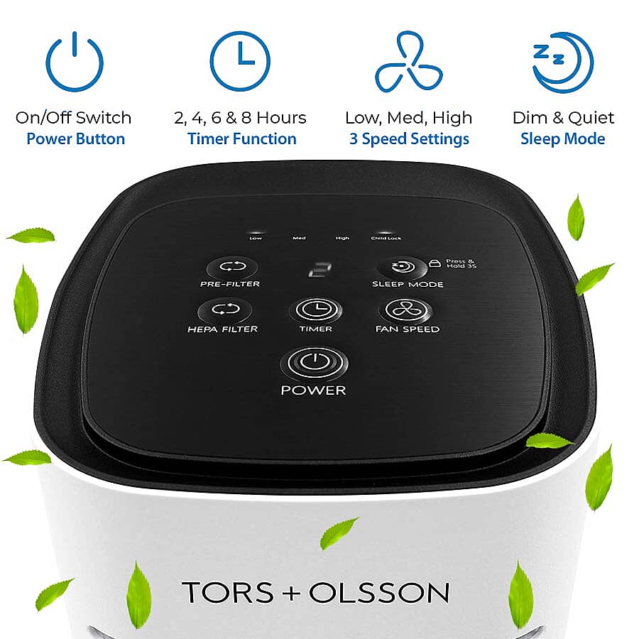 Tors+Olsson T31 Air Purifier With HEPA and Carbon Filter - 17in