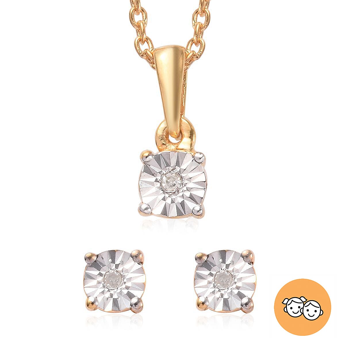 Diamond necklace hot sale for kids