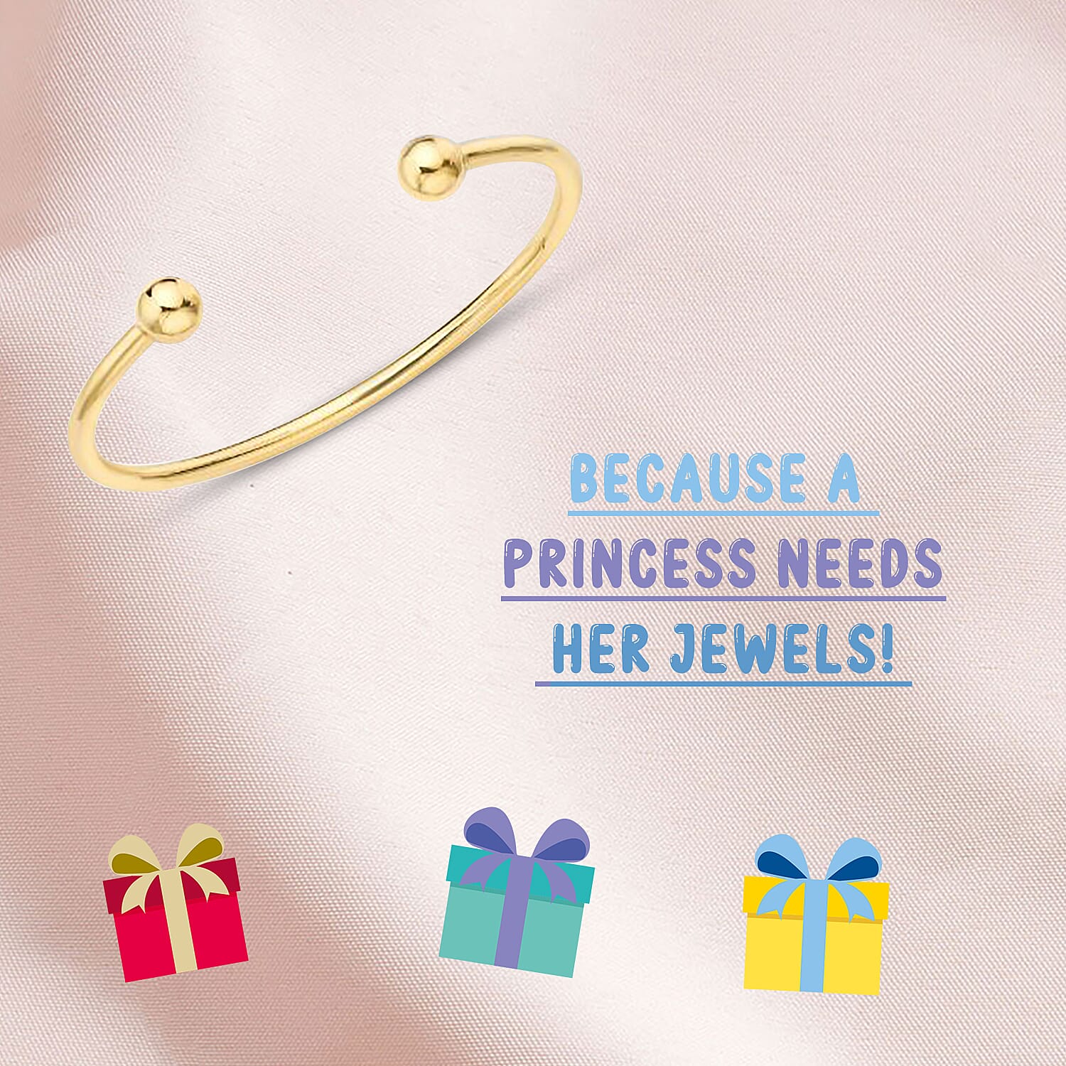 Child Torque Bangle in 9K Gold 3 grams Size 5 Inch