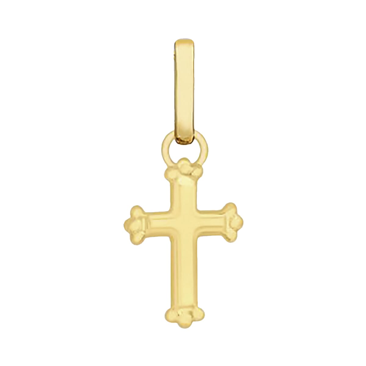 Children Cross Pendant in 9K Yellow Gold