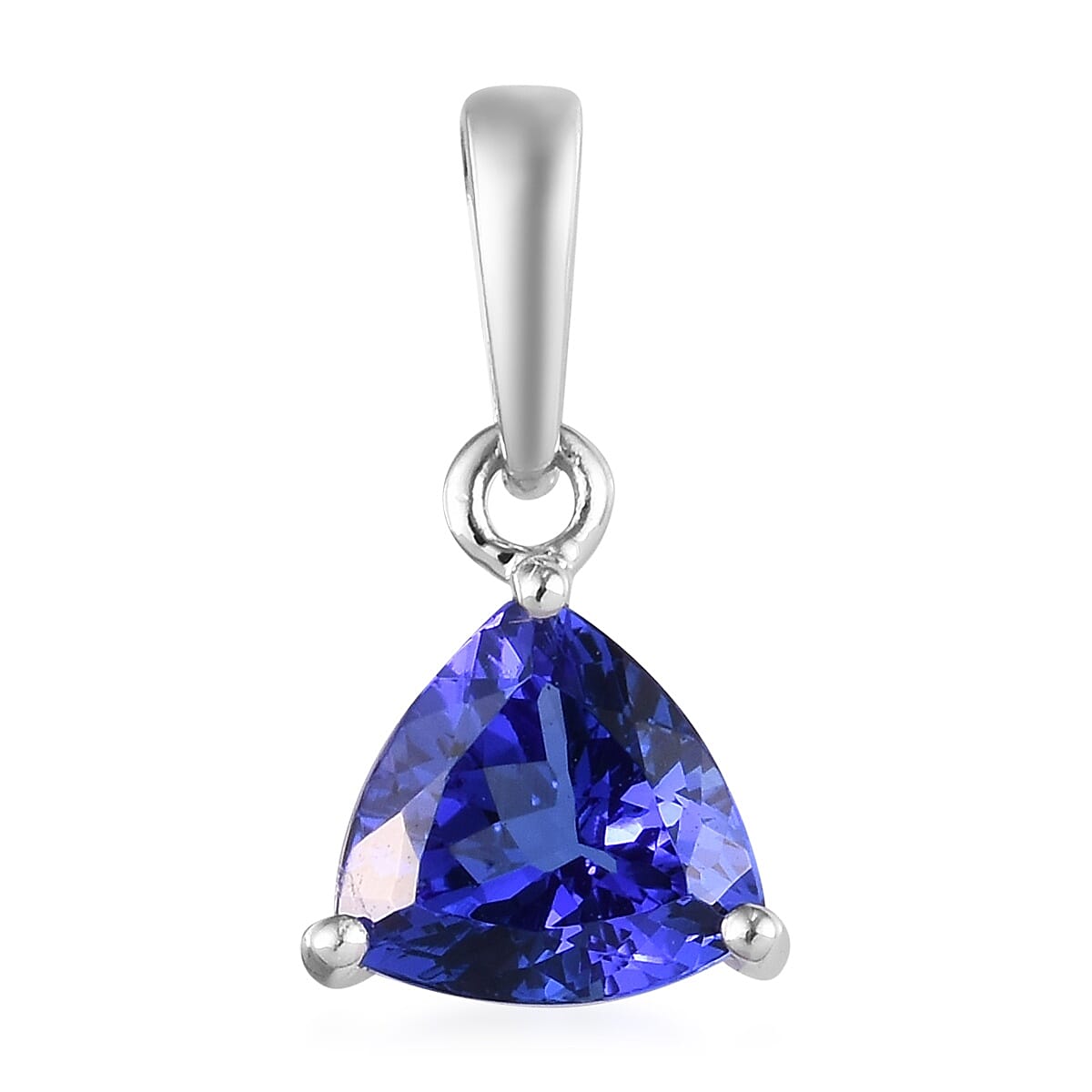RHAPSODY 950 Platinum AAAA Tanzanite Solitaire Pendant 1.00 Ct.