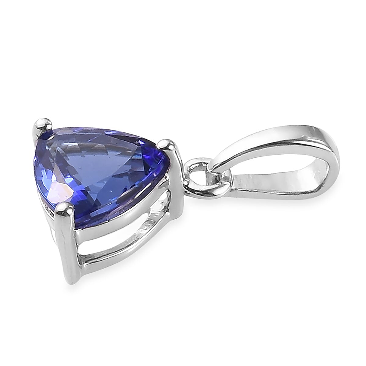 RHAPSODY 950 Platinum AAAA Tanzanite Solitaire Pendant 1.00 Ct.