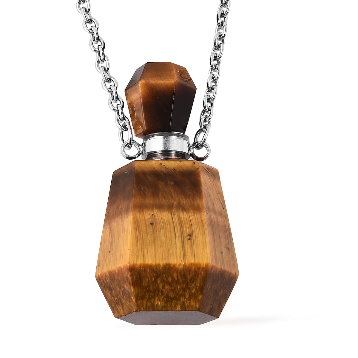 Yellow Tiger Eye Love Potion Necklace (Size 18) TCW 52.00 Ct.